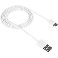 Кабель micro USB CANYON белый 1м,арт.CNE-USBM1W
