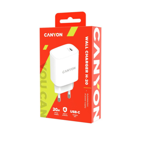 Адаптер питания CANYON H-20, белый, арт.CNE-CHA20W02