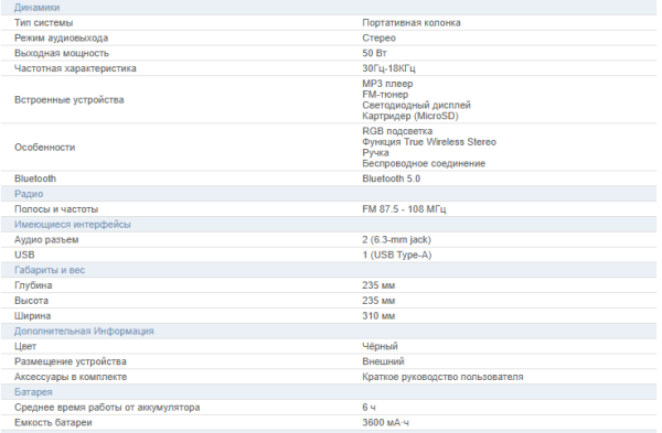 Аудиосистема RITMAX, арт. SP-905B_BLACK/КИТАЙ