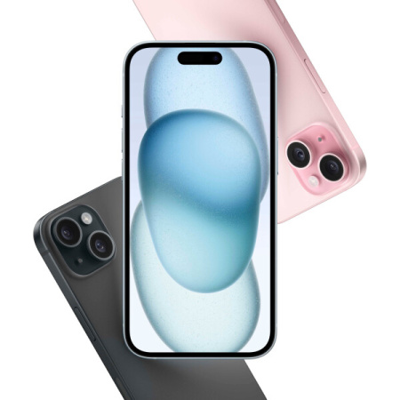 Смартфон Apple iPhone 15 128GB Black , А3090, арт.MTP03HN/A