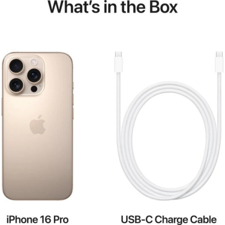 Смартфон Apple iPhone 16  Pro 256GB Desert Titanium, А3293, арт.MYNK3QN/A